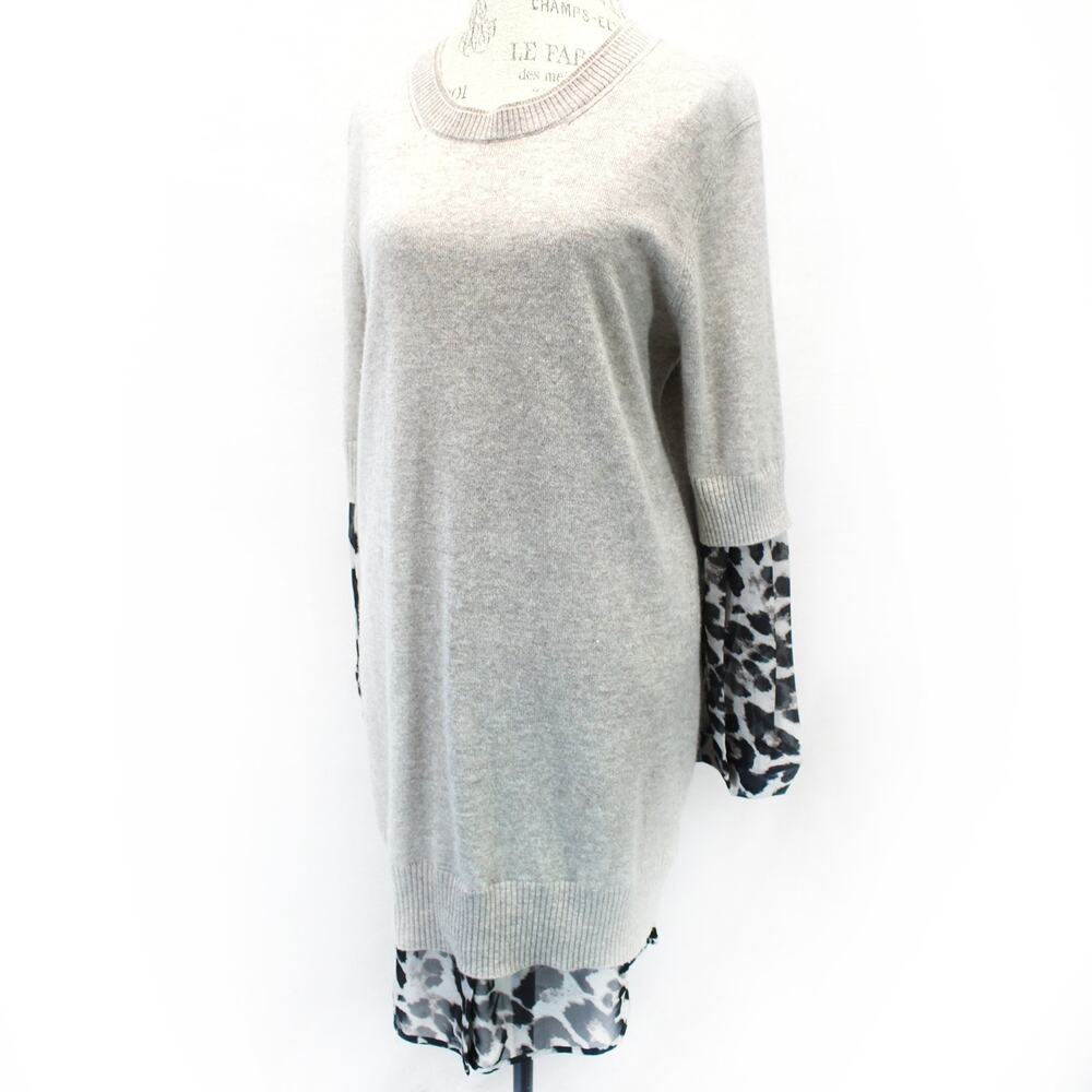 Brochu Walker Wool Cashmere Dress Animal sweater Warm Designed Cozy M